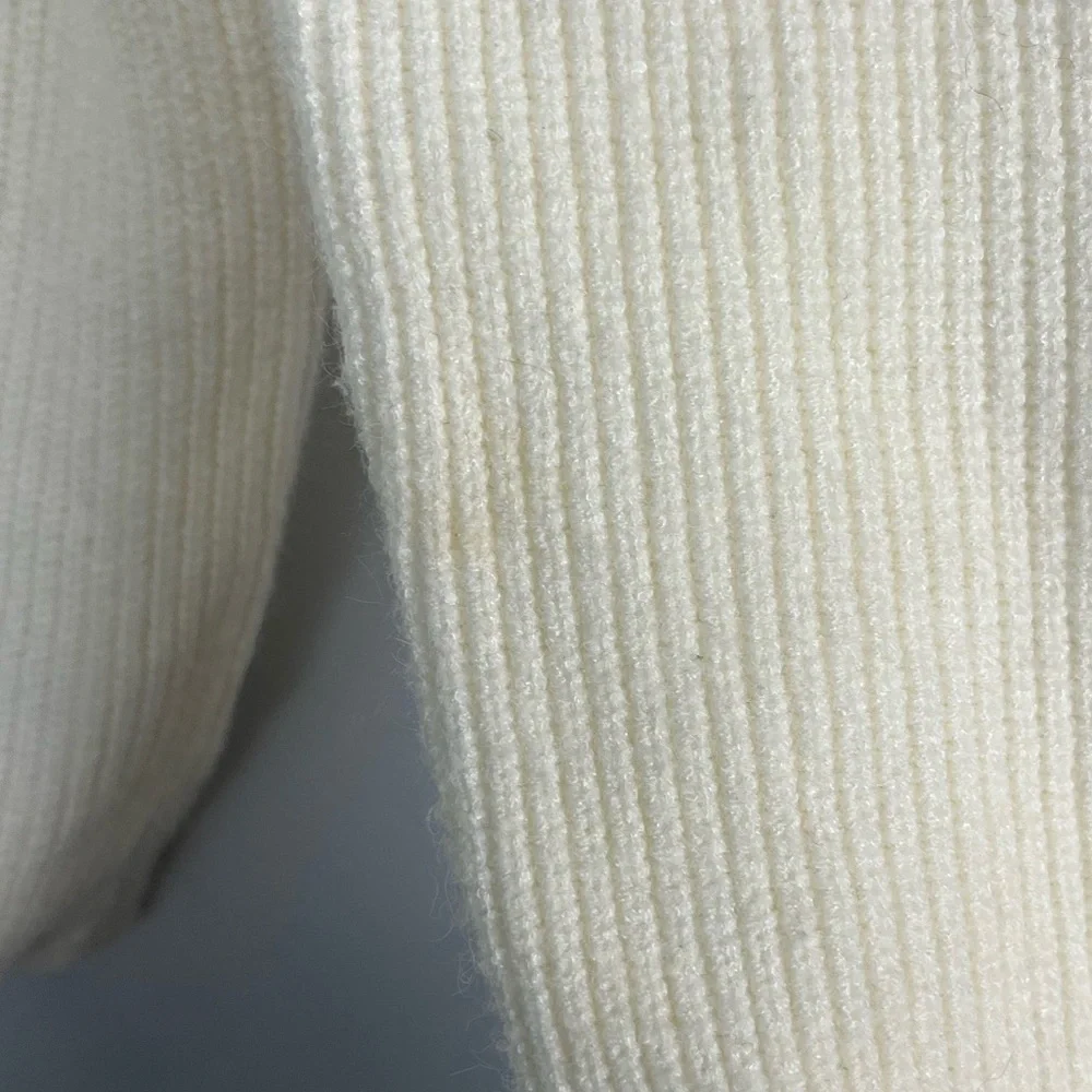 Moth for Anthropologie Freeport ribbed tie sweater in cream size small - Picture 5 of 9